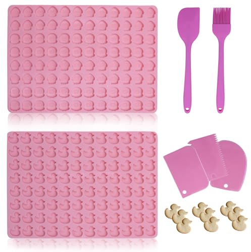 Rongrongago 2 Stück Backmatte Hundekekse， Silikon Hundekekse Backform, Antihaftend Silikon Backmatte für DIY Hundesnacks, Schokolade, Kekse, Eiswürfel, Süßigkeiten