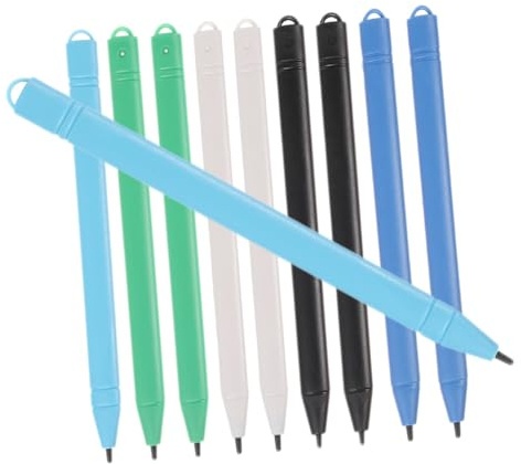 SEWACC 10 Pcs Tablet Stylus Pens Lightweight Plastic with Hanging Hole for Touchscreens and Tablets Assorted Colors Drawing Board Set