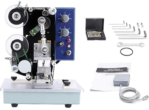 Electric Date Coder Automatic Hot Stamp Printer Coding Machine for Labels Temperature Range 0-200℃