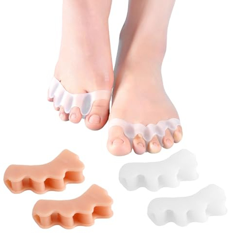 PetGlimmer 4 Pièces Ecarteur Orteil, Separateur de Orteils Silicone | Séparateur de Doigts Professionnel, Ecarteur Doigt de Pied,Marteau Correcteur pour Corrige Les Oignons,Soulage Les Pieds