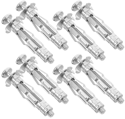 LIFKOME Chevilles Installation Rapide et Légère pour Cloisons Creuses Lot de 30 en Acier Galvanisé Argenté Fixation Robuste pour Plaques de Plâtre et Cloisons Sèches