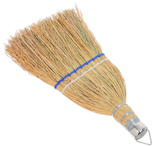 HANABASS Handheld Garden Broom Outdoor Heavy Duty Straw Cleaning Brush with Sturdy Construction and Versatile Use for Garage Cleaning and Indoor Sweeping