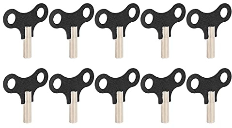 Blaihild Uhraufziehschlüssel aus Stahl, Rutschfester Griff, 4 Mm Vierkantschaft, für die Reparatur Alter Mechanischer Schreibtisch-Wanduhren, Präzisionswerkzeug für Uhrmacher, Sammler von Antiken