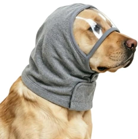 Copriorecchie per cani Fascia Calmante Per Gatti Cura 'Udito | Cuffie Regolabili Toelettatura Cani Antirumore Taglie piccole, medie e grandi, sonno, bagno, rumore di aereo, tuoni