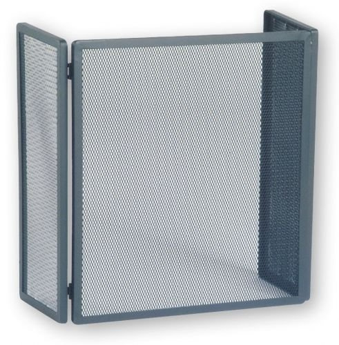 FIREFIX 125/7NO Funkenschutzgitter mit Gittergeflecht, Stahl schwarz, 450 x 220 x 500 mm (B x Flügeltiefe x H)
