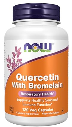 NOW Foods - Quercetin with Bromelain - 120 Vegetable Capsule(s)