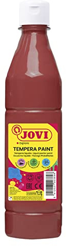 Jovi Plakatfarbe, malfertige Tempera auf Wasserbasis, 500 ml Flasche braun