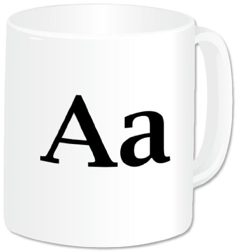 Personalised Jumbo Giant 20oz Mugs - Alphabet Mug - (A GoPersonalised Design)