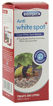 Interpet Anti White Spot Aquarium Fish Treatment, Cures White Spot Disease, Eradicates Free-Swimming White Spot Parasites, 100 ml, Treats 500 litres
