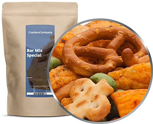 1 x 200g Snackmischung mit Salzgebäck und Cracker Kichererbse und Saubohne für Cocktail Bar