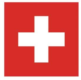 Autocollant Drapeau Switzerland Suisse sticker flag - Taille : 8 cm
