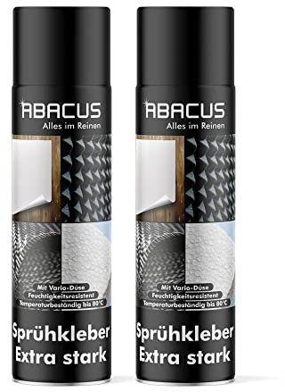 ABACUS® Pegamento en aerosol extremadamente fuerte, pegamento industrial, pegamento en aerosol industrial, pegamento universal, spray adhesivo, spray adhesivo, adhesivo en aerosol, pegamento Power