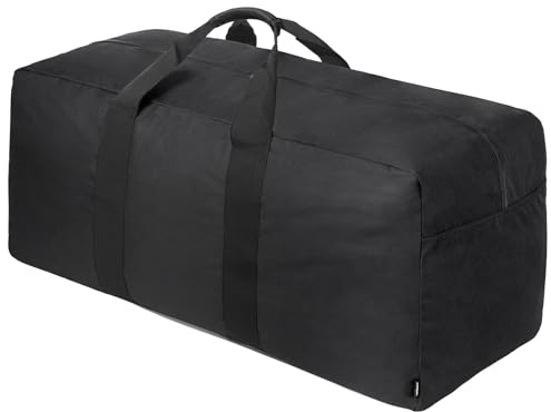 Vorspack 150L Leichte Faltbare Reisetasche für Herren Damen, Schwarz | Extra Große Reisetasche, Wasserdicht Reisetaschen, Aufbewahrungstasche für Reisen Weekender Camping Übernachtung