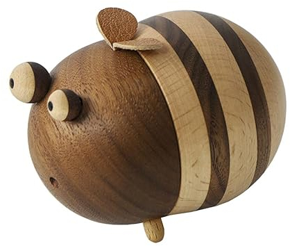Zahnstocher-Spender, Holz, niedliche Bienenform, Zahnstocher-Halter, Zahnstocher-Box, Geburtstagsgeschenk für Heimdekoration und Esszimmer-Dekoration