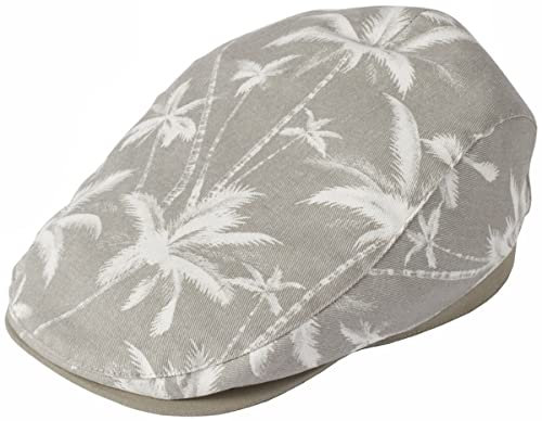 Failsworth Hats Printed Flat Cap - Putty S-M
