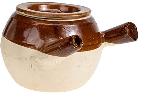 Cabilock Chinese Medicine Pot Clay Cooking Pot 1600ml Old Style Casserole Ceramic Stove Use High Temperature Resistant for Home Kitchen