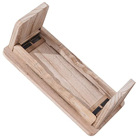 BESPORTBLE Meditationshocker Aus Naturmaterial Faltbarer Und Tragbarer Hocker Für Haushalt rutschfeste Oberfläche Abgerundete Kanten Stabiler Und Langlebig Für Erwachsene