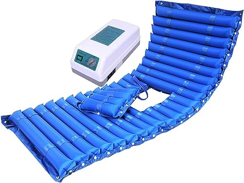SPUZZO Luftauflage for Dekubitus, Wechseldruckmatratze, gepolsterte Anti-Dekubitus-Luftmatratze zur Behandlung von Dekubitus, passend for Standard-Krankenhausbetten