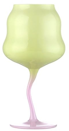 BAMFY Verres à Vin Rouge Couleur Macarons Gobelets Ancien Tordu Coloré Verre De Vin for Vin Blanc, Vin Rouge, Ou des Cocktails, Les Barres, Mariages (Color : C)