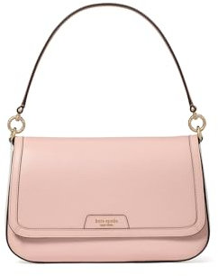 kate spade new york Hudson Pebbled Leather Flap Shoulder Bag, Colorblocked Rose Smoke Multi, One Size