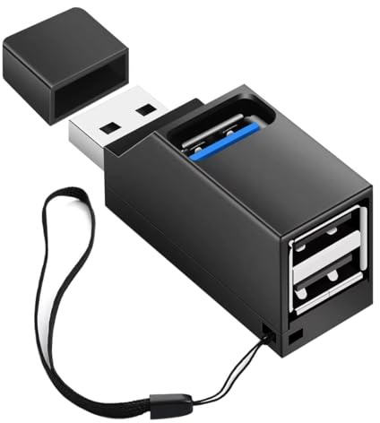 Gorise Mini Hub USB multipuerto para portátiles y computadoras de escritorio, compatible con impresoras flash, teclados, ratones, auriculares, etc.