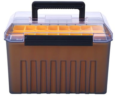 Organizador de señuelos de pesca, caja portátil de aparejos de pesca, caja de cebos de señuelo de camarón de madera, resistente al agua, caja de cebos de calamar engrosados