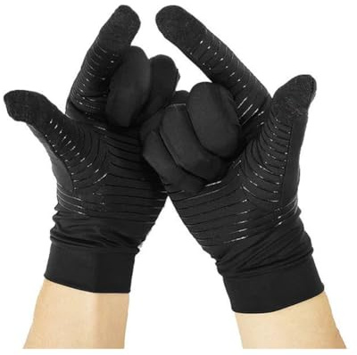 Hrlace Guantes de compresión para artritis para mujer y hombre, artritis reumatoide, antideslizantes, transpirables, guantes para conducir, andar en bicicleta, gimnasio, entrenamiento, al aire libre