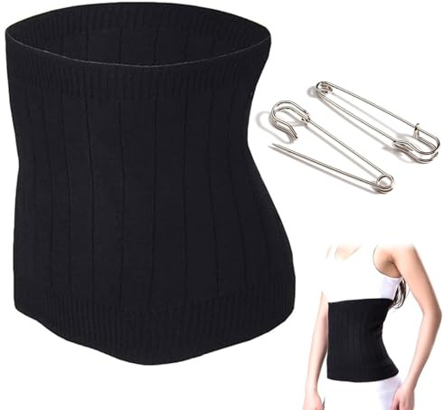 Protection Ceinture Lombaire Femme, Hiver Anti-Froid Ceinture Reins,Chauffante pour le dos, les Douleurs Menstruelles Lombaire Tricoté Cachemire pour Reins
