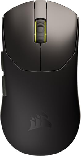 CORSAIR SABRE v2 PRO Ultralégère Sans Fil Souris gaming – 33 000 DPI, 36 g Poids, D’interrogation de 8 000 Hz, Switchs Mécaniques, Jusqu'à 70 Heures D'autonomie de la Batterie, CORSAIR Web Hub – Noir