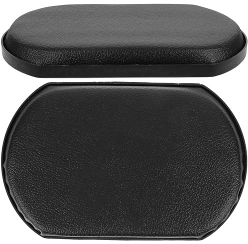 Cuero Reposapiernas Negro 2 Piezas para Ergonómico Silla de Ruedas | Almohadillas de Repuesto para Pantorrillas, Instalación Sencilla, Alivio de Presión y Fatiga, para Silla de Ruedas