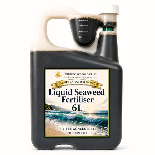 Fertilizante Líquido de Alga Marina Ultra Concentrado 5L (1:400) – Nutrición Natural de Alto Rendimiento para Todo Tipo de Plantas | Fertilizante de algas marinas escocesas