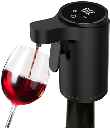 Dytabepl Electric Wine Decanter Air Dispenser Electric Wine Gurer Air Dispenser Pump Gourner Wine Accessories Back