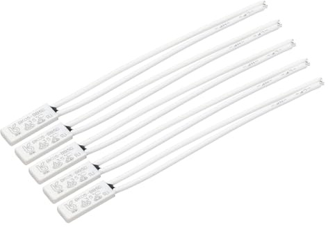 QUARKZMAN 5 Stück KSD9700 Thermoschalter NC 35°C 250V 2A Temperaturschalter | Thermostat Kunststoff Bimetall Normalerweise geschlossen Thermoschutz für Mikrowellen, Backöfen, Kaffeemaschinen
