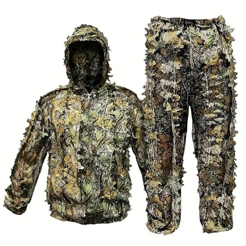 Survêtement en coton pour homme - Survêtement d'intérieur - Cape 3D - Veste à capuche avec pantalon - Pour équipement de plein air et aventure