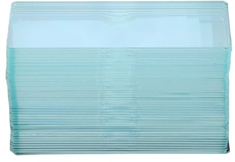 SHINYPASING Mikroskop Objektträger aus Glas 50 Stück mit Konkaver Vertiefung Labor Objektträger für Wasserproben und Wissenschaftliche Untersuchungen