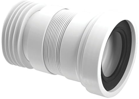 McAlpine WC-F18R Flexible WC Connector 97-107mm Inlet x 4/110mm Outlet