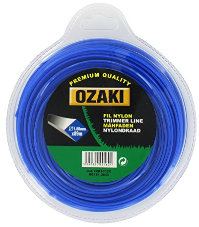 Greenstar 3936 Coque fil nylon carré Ozaki 89 m x ø 1,60 mm, Noir