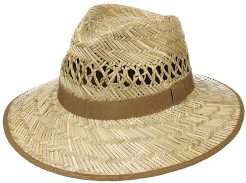 Lipodo Big Brim Traveller Strohhut Made in Italy Damen und Herren Frühling Sommer