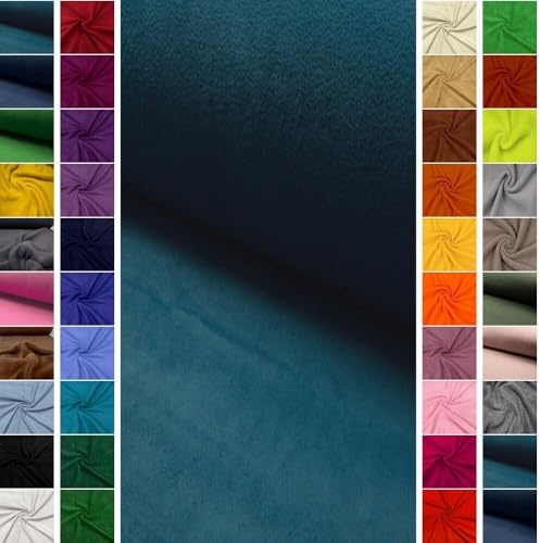 StoffBook Petrol Polarfleece Fleece Fleecestoff für Bekleidung und Decken | Weich, flauschig und hochwertig, Stoff für Bekleidung, Decken und Näharbeiten, Wellness-Fleece und Microfleece