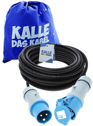 CEE-Verlängerungskabel 230V 32A H07RN-F 3G 4,0mm² 25 Meter von KALLE DAS KABEL