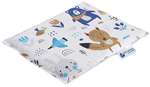 Medi Partners Kirschkernkissen Mikrowelle 20x25cm Körnerkissen groß Wärmekissen 500g Rechteck 100% Baumwolle Öko Natur Massagetherapie - Kirschkernkissen nacken schulter Kältetherapie (Boho Tiere)