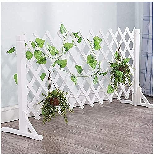 GXBCS Beeteinfassung Zaun Zierzaun Palisaden Für Garten Palisade Rasenkante Dekorative Zäune Indoor Outdoor Portable Expanding Holzzaun Ausziehbare Terrasse - Weiße Gartenumrandung 1030(Size:160x80