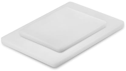 METRO PROFESSIONAL Schneidebrett 2er-Set, Polyethylen (HDPE), 33 x 25 cm + 40 x 30 cm, weiß