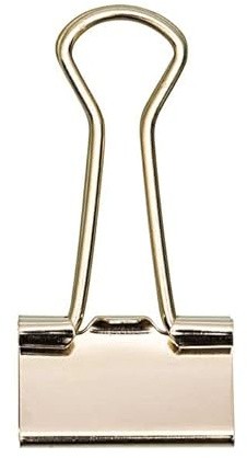 NEU Foldback-Klammern gold, 19 mm, 12 Stück