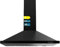 Cecotec Hotte aspirante 90 cm Pyramidale Bolero Flux PM 906500 Black A. Moteur 165 W, Finition noire, Aspiration 650 m3/h, Commande mécanique, 3 niveaux de puissance, Lumière et Filtre à charbon