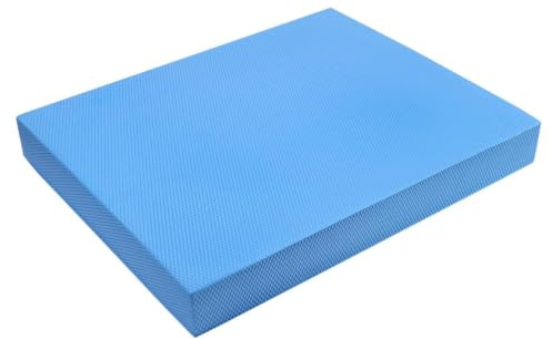 Balance Pad, TPE Yoga Balance Cushion Pad Soft Cushion High Rebound Mat Training Pad in Schiuma Pad di Supporto Piatto per Allenare l'Equilibrio(Blu)