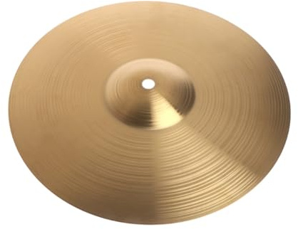 JNJOOD Platillos de choque de tambor de jazz de latón, platillos de aleación para jugadores de batería, tambor de 10 pulgadas, duradero, fácil de instalar, fácil de usar