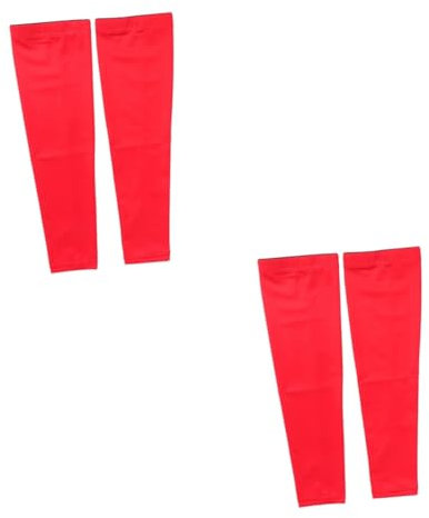 BESPORTBLE 4 Stück Arm-Sonnenschutz-Manschette armsleeves sonnenschutz ärmel Arm Abdeckung Elastische Ärmel Outdoor Ärmel Sonnenärmel kühlende Armmanschetten Armschutzhülle Armabdeckung rot