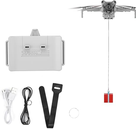 LICHIFIT Drone Airdrop Sistema per DJI Mini 4 Pro Geomagnetic Thrower Trasporto Consegna Payload Rilascio Dropping Dispositivo