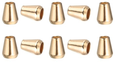 PATIKIL Metal Bell Stopper, Conical Cord Ends Locks Fastener Drawstring Rope End Stopper